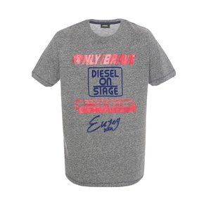 $48 Diesel T-Joe SD T-Shirt Short Sleeves In Grey Size S